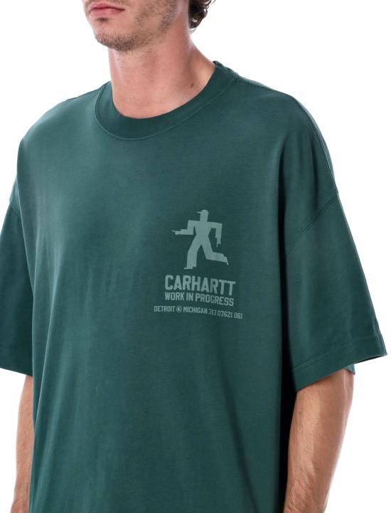 25FW 칼하트 WIP 반팔 티셔츠 I035449 05A4J DARK FIR - CARHARTT WIP