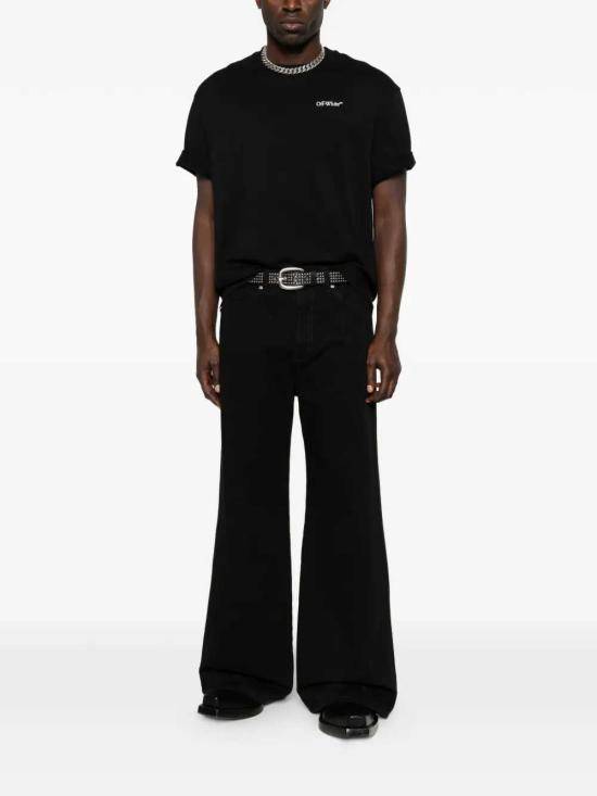 26SS 오프화이트 반팔 티셔츠 OMAA120S26JER0080001 BLACK - OFF WHITE