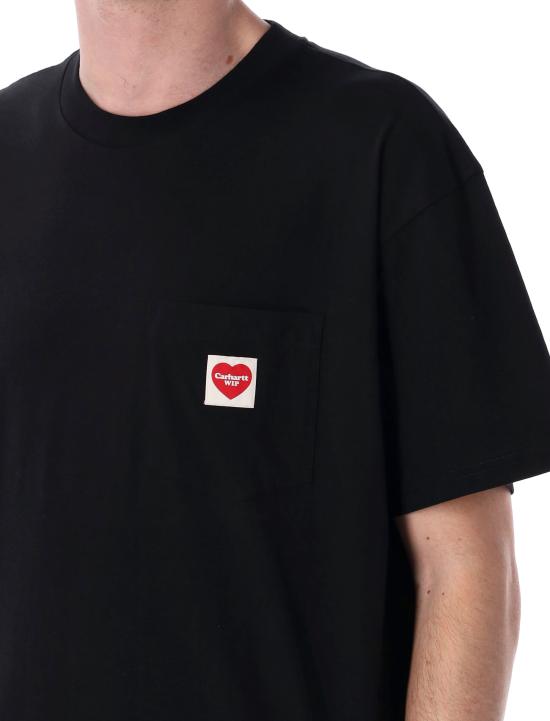 25FW 칼하트 WIP 반팔 티셔츠 I032128 1V2XX Nero - CARHARTT WIP