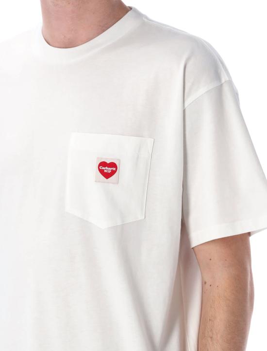 25FW 칼하트 WIP 반팔 티셔츠 I032128 1WZXX Bianco - CARHARTT WIP