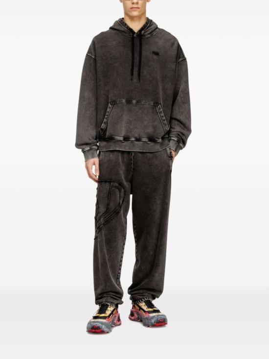 26SS 디젤 후드 티셔츠 A19325 0KIBZ 9XXA Black - DIESEL