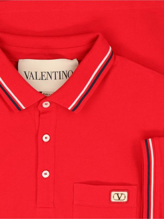 26SS 발렌티노 가라바니 폴로 티셔츠 8V3MH01KAQJ157 Red - VALENTINO GARAVANI