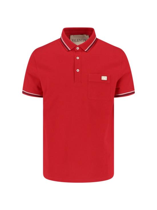 26SS 발렌티노 가라바니 폴로 티셔츠 8V3MH01KAQJ157 Red