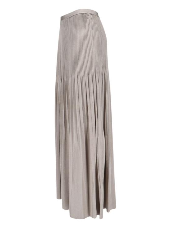 26SS 조르지오 아르마니 롱 스커트 GW003196 AF24199U6154 Grey - GIORGIO ARMANI