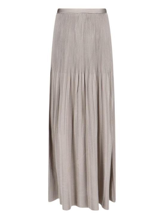 26SS 조르지오 아르마니 롱 스커트 GW003196 AF24199U6154 Grey - GIORGIO ARMANI