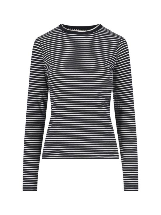 26SS 닐리로탄 긴팔 티셔츠 13462 K217BLACK IVORY STRIPE Black