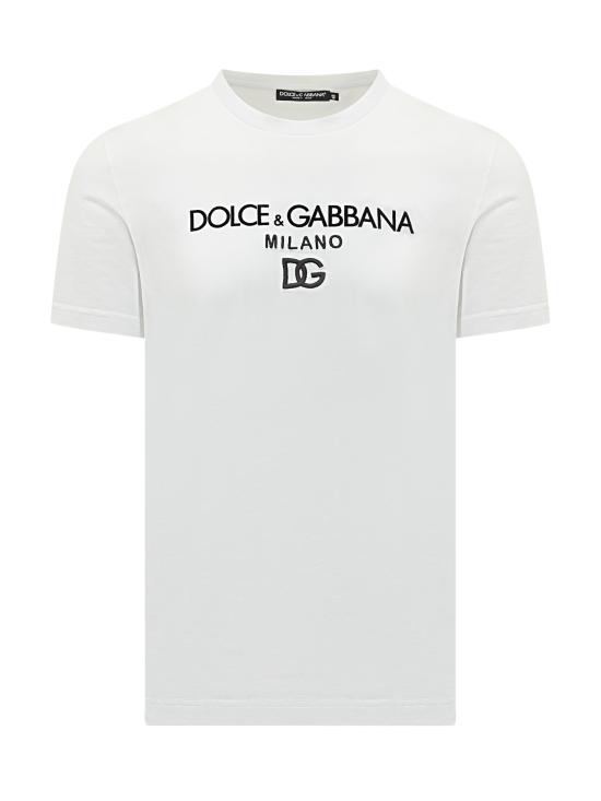 26SS DOLCE & GABBANA ESSENTIAL 반팔 티셔츠 G8PD7ZG7P0H W0800 BIANCO OTTICO