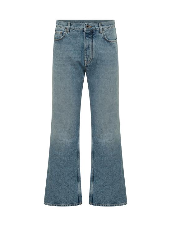 26SS 오프화이트 데님 팬츠 OMYA18JS26DEN002 4000 LIGHT MEDIUM BLUE