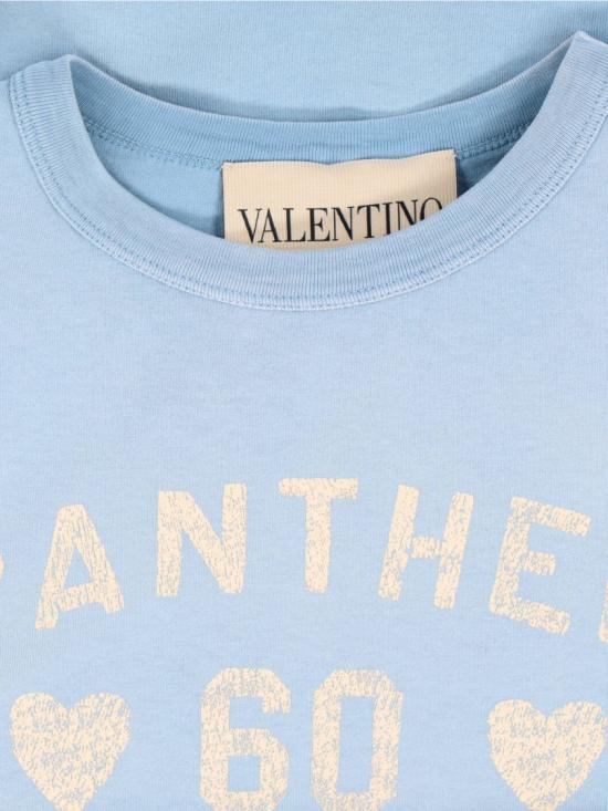 26SS 발렌티노 가라바니 반팔 티셔츠 8B3MG24Y9GLC5Q Blue - VALENTINO GARAVANI