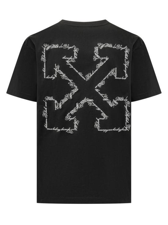 26SS 오프화이트 반팔 티셔츠 44MAA027S26J00 2001 BLACK - OFF WHITE