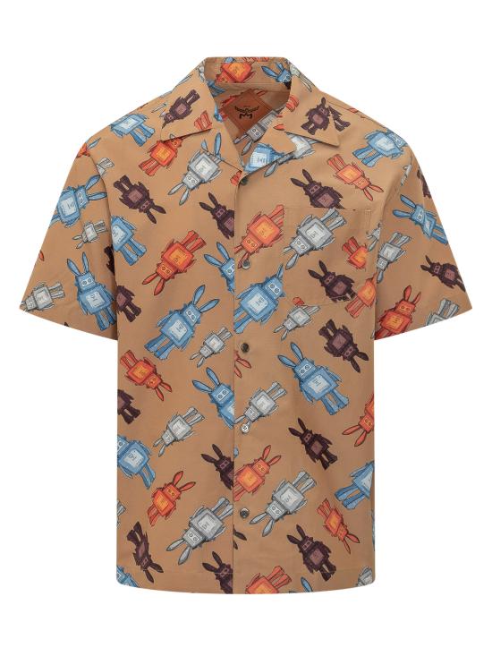 26SS 엠시엠 긴팔 셔츠 MHHGSMM02 CO COGNAC