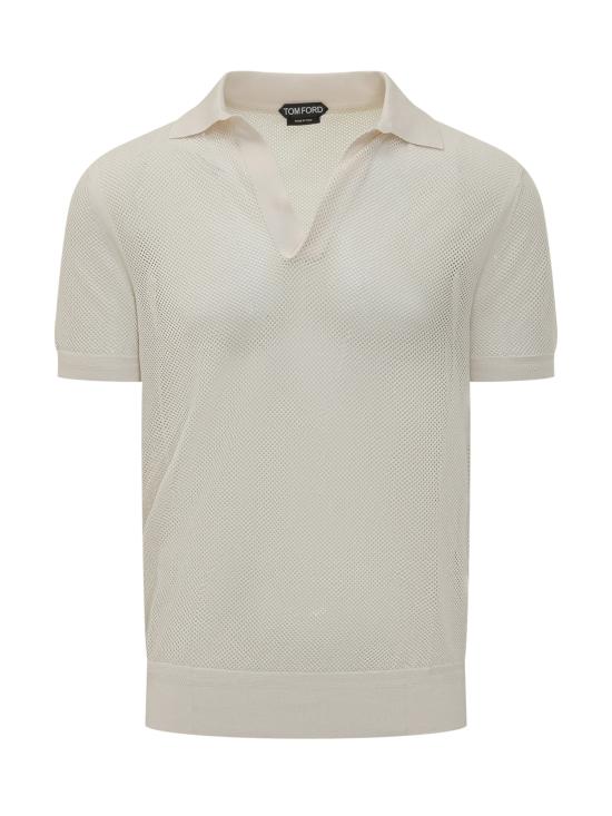 26SS 톰포드 폴로 티셔츠 KPS040YMC046 WAB WHITE