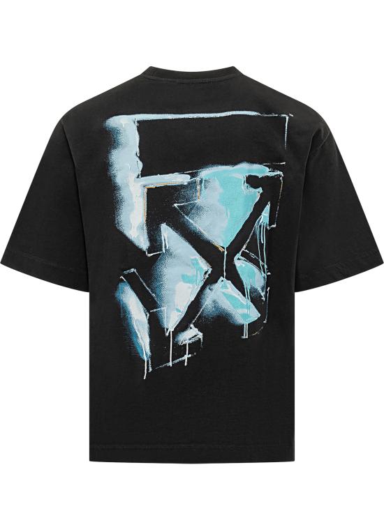 26SS 오프화이트 반팔 티셔츠 44MAA120S26J00 I001 BLACK - OFF WHITE