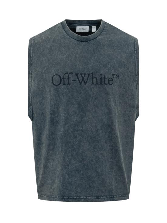 26SS 오프화이트 민소매 티셔츠 44MAC02FS26J00 1401 MAREADO NIGHT SKY