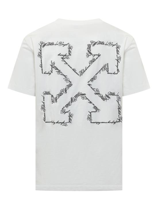 26SS 오프화이트 반팔 티셔츠 44MAA027S26J00 2100 WHITE - OFF WHITE