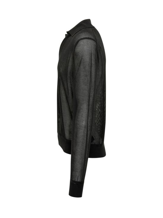 26SS 톰포드 폴로 티셔츠 KPL054YMC046 NAA BLACK - TOMFORD