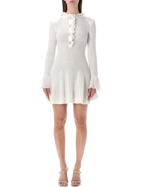 26SS 셀프 포트레이트 미디 원피스 SS26051SW WHITE Bianco