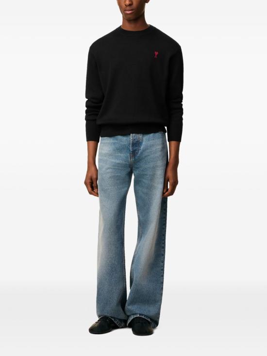 26SS 아미 ADC 크루넥 스웨터 HKS826001 009 Black - AMI