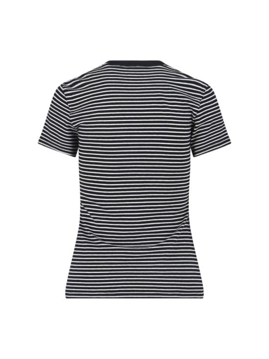 26SS 닐리로탄 반팔 티셔츠 11463 K217BLACK IVORY STRIPE Black - NILI LOTAN
