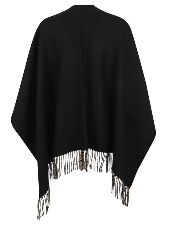 26SS 버버리 체크 울 리버시블 케이프 8077897 Black - BURBERRY