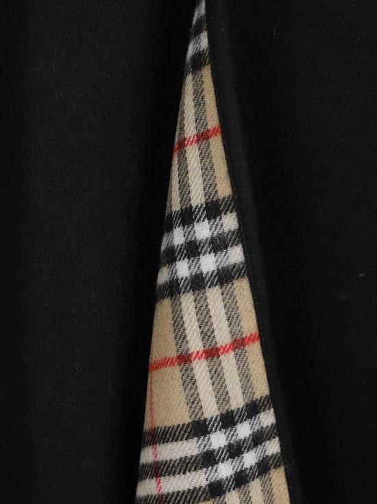 26SS 버버리 체크 울 리버시블 케이프 8077897 Black - BURBERRY