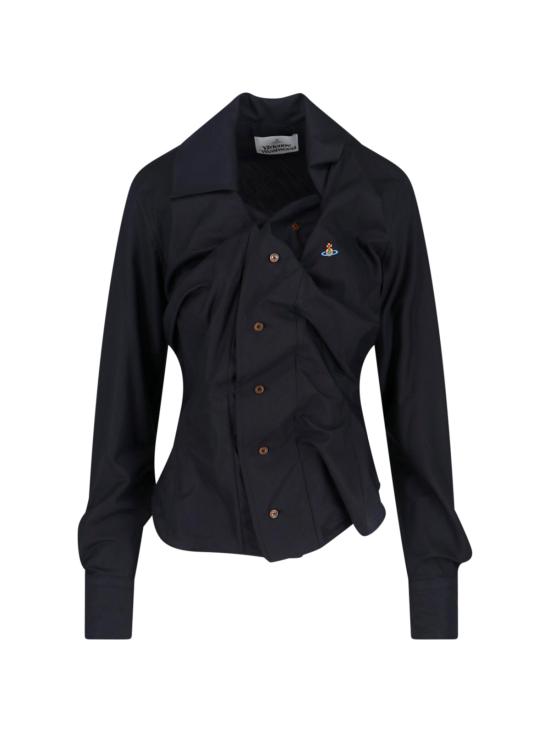 26SS 비비안웨스트우드 셔츠 1501000C W009Q N401 Black