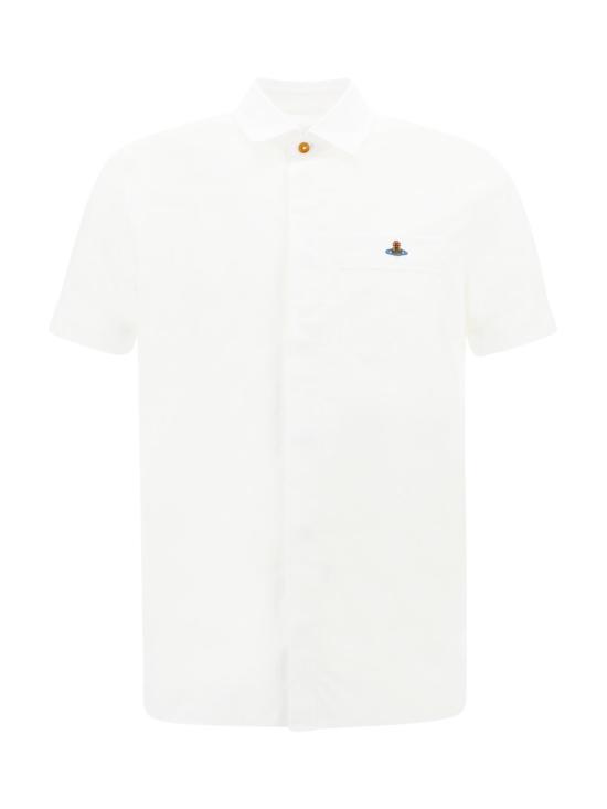 26SS 비비안웨스트우드 반팔 셔츠 24010004 W009Q BS A401 White