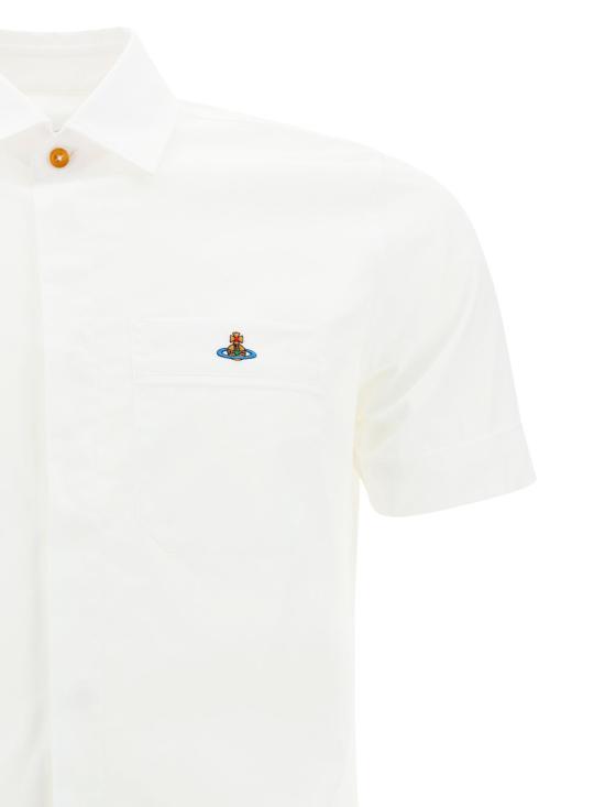 26SS 비비안웨스트우드 반팔 셔츠 24010004 W009Q BS A401 White - VIVIENNE WESTWOOD