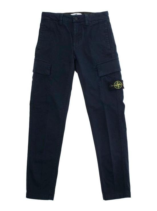 25FW [키즈] 스톤 아일랜드 스트레이트 팬츠 K2S163100003S0012 V0020 NAVY BLUE