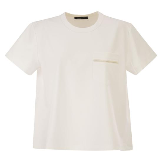 26SS 파비아나 필리피 폴로 티셔츠 JED266F155 WHITE