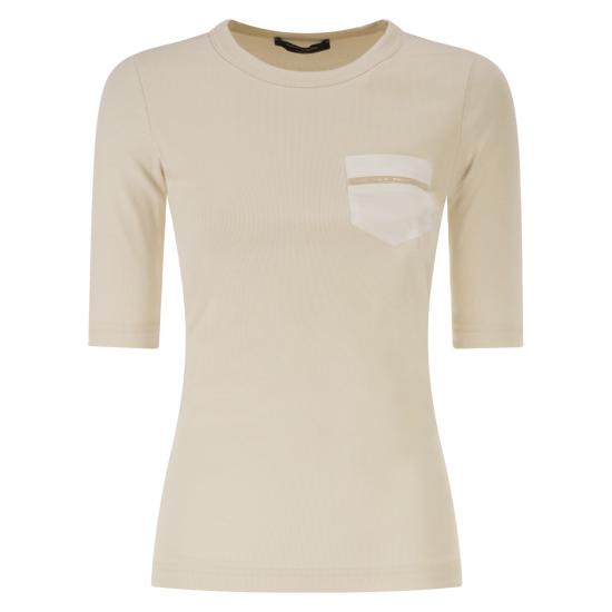 26SS 파비아나 필리피 폴로 티셔츠 JED266F148 BUTTER