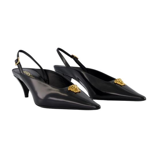 25FW 베르사체 힐/펌프스 1021905 1A14835 1B00V black - VERSACE