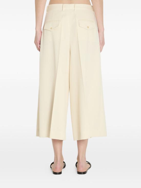 26SS 셀린느 다이애그널 울 몬탁 크롭 트라우저 RP0FP092D 01AV Ivory - CELINE
