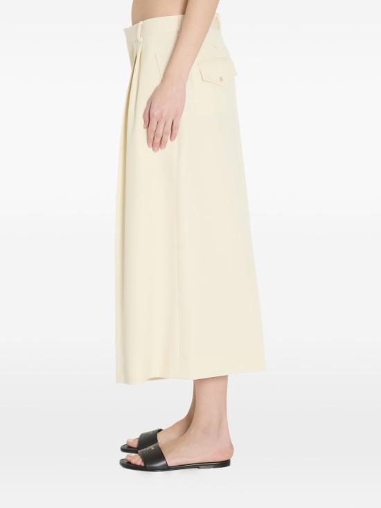 26SS 셀린느 다이애그널 울 몬탁 크롭 트라우저 RP0FP092D 01AV Ivory - CELINE