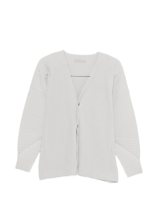 26SS 옴므 플리세 이세이 미야케 가디건 HP66JL170 11 Light Grey