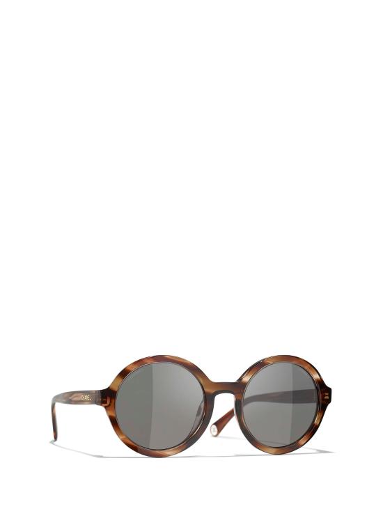 26FW 샤넬 선글라스 CH5522U 1757B1 STRIPED BROWN - CHANEL