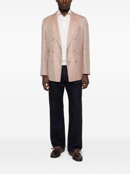 26SS 브루넬로 쿠치넬리 수트 자켓 MZ4077BBDG C068 Orange - BRUNELLO CUCINELLI