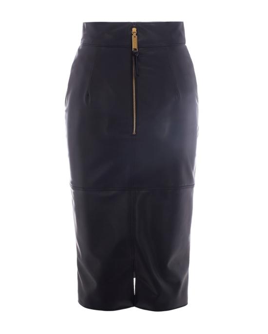 26SS 엘리자베타프랜치 미디 스커트 4786760 Black - ELISABETTA FRANCHI