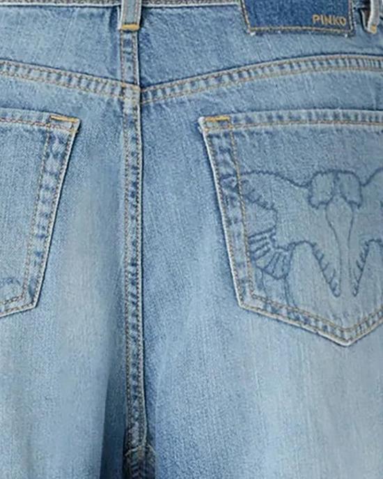 26SS 핑코 데님 팬츠 7458677 Blue - PINKO