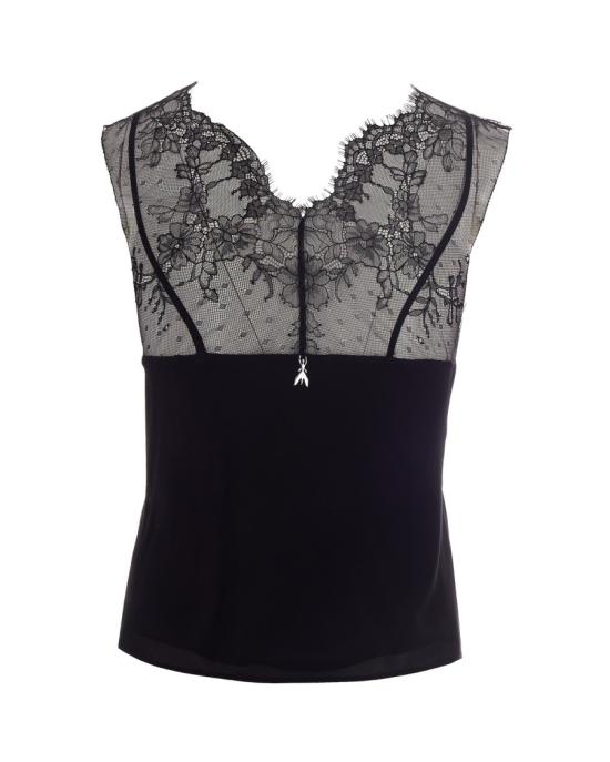 26SS 파트리지아페페 탑 2406656 Black - PATRIZIA PEPE