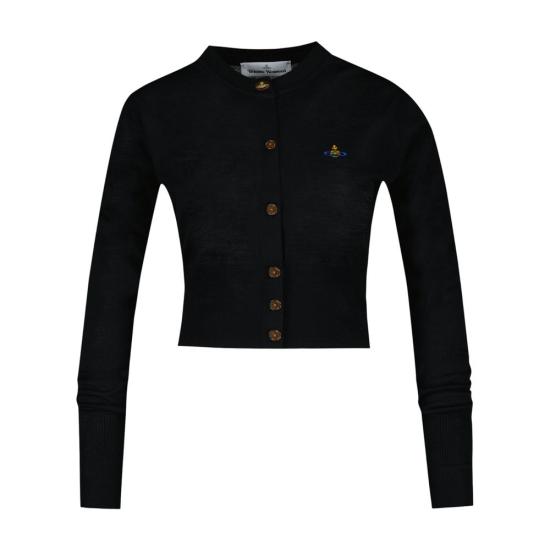 26SS 비비안웨스트우드 베아 크롭드 가디건 1803002U Y001A N402 black