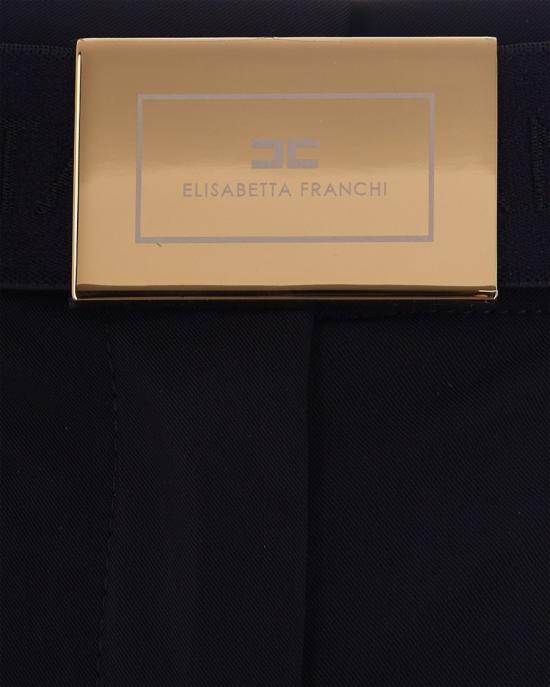 26SS 엘리자베타프랜치 스트레이트 팬츠 7660373 Black - ELISABETTA FRANCHI