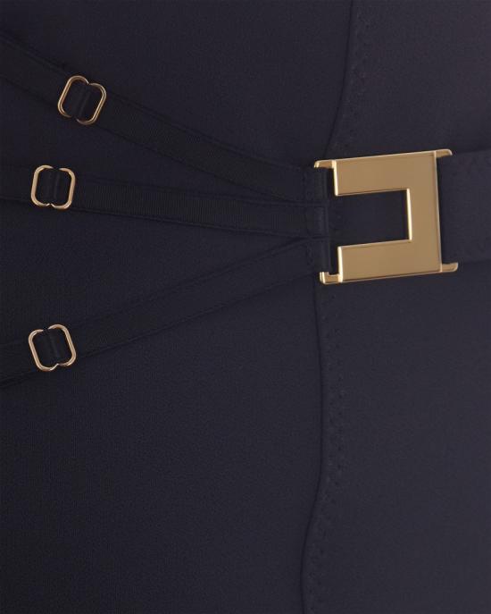 26SS 엘리자베타프랜치 미디 스커트 9000412 Black - ELISABETTA FRANCHI