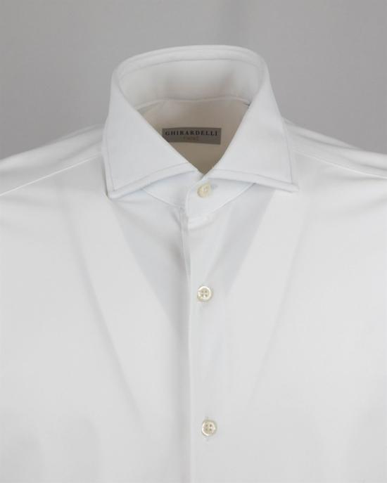 26SS Ghirardelli 긴팔 셔츠 739274 White - GHIRARDELLI