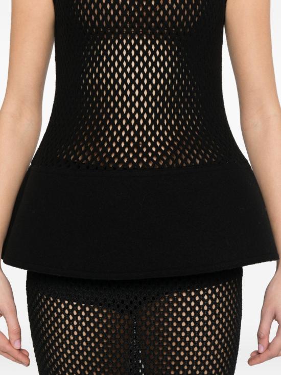 26SS 알라이아 민소매 티셔츠 AA9H1396X098C 995 Black - ALAIA