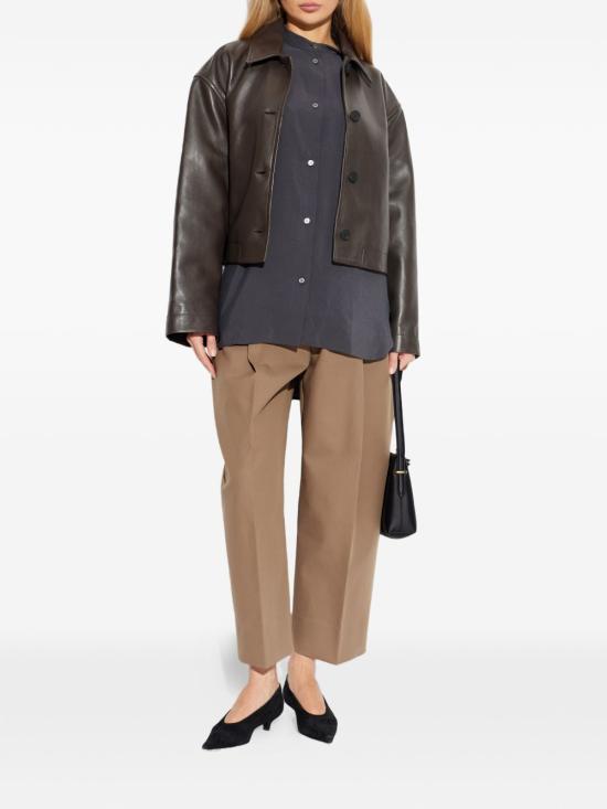 26SS 스튜디오 니콜슨 가죽 자켓 HAINSNW 1798COCOA Marrone scuro - STUDIO NICHOLSON