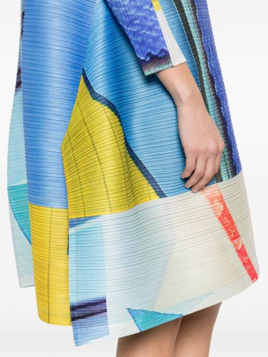 26SS 플리츠플리즈 숏 원피스 PP66JT672 07 Blue - PLEATS PLEASE