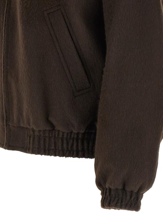 25FW 오라리 자켓 A25AB03BF DARK BROWN DOM - AURALEE