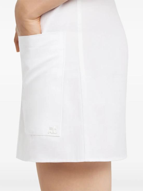 26SS 쿠레쥬 미디 원피스 126CRO770CO01720010 White - COURREGES