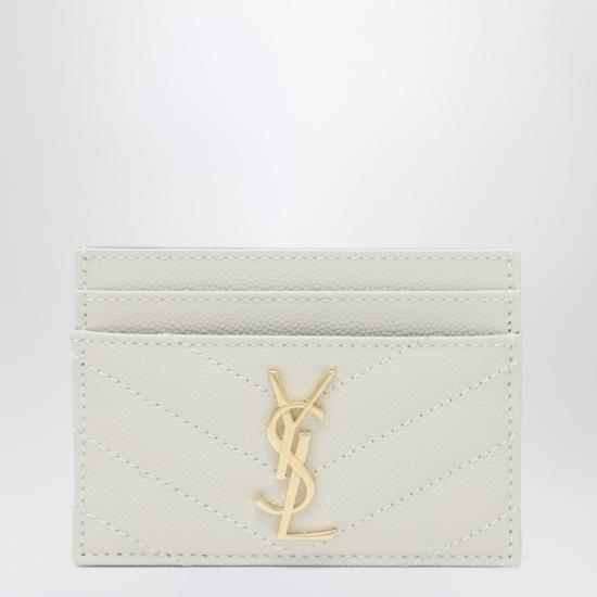 26SS 생로랑 카산드라 마틀라세 카드 케이스 423291BOW01 Beige